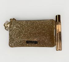 JIMMY CHOO Gold Glitter Pouch + I Want Choo ....