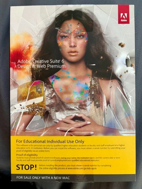 Adobe Creative Suite 6 CS6 Design & Web Premium Mac Student Teacher Edition