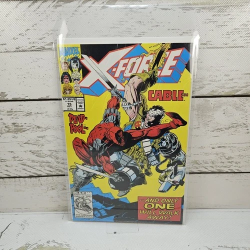 Marvel Comics X-Force #15 1992 Vol. 1 Deadpool VS Cable Vintage Comic Book