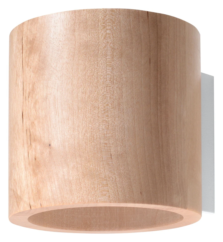 Sollux Orbis Holz Wandleuchte Natur 1-flg. G9