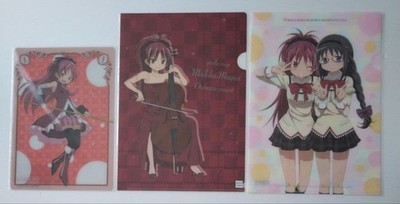 MadokaMagica KyokoSakura HomuraAkemi Clear File Shitajiki B5 Set Rare