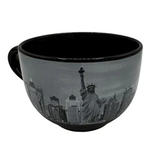 New York City Skyline Statue of Liberty Jumbo Coffee Mug Soup Bowl Souvenir