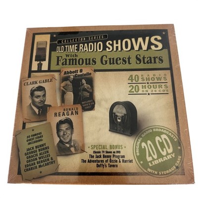20 CD / DVD set - Old Time Radio Shows with Famous Guest Stars - Ronald Reagan