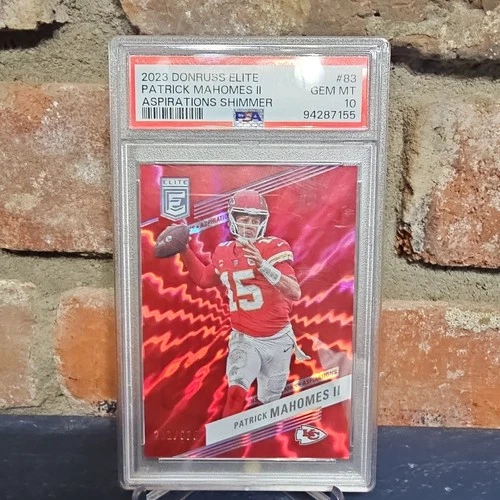2023 Panini Donruss Elite Patrick Mahomes II #83 Aspirations PSA 10 /625 Chiefs