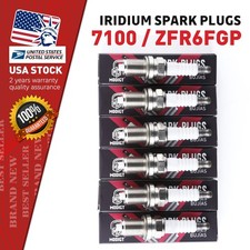 Set of 6 Iridium IX Spark Plugs 7100 For NGK 1999-01 Honda CR-V 2.0L L4 ZFR6FGP