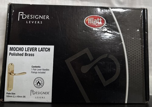 Mocho Lever Latch / Sashlock Polished Brass Door Handle Brass Complete Door Pack