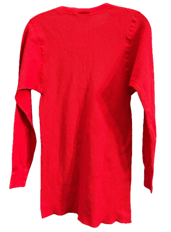 Camisa Harley Davidson Eagle Waffle térmica LS de colección 1992 talla Rojo medio EE. UU. Foto 2 de 4