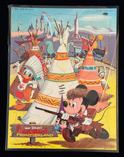 Vintage Sealed 1955 Disneyland Frontierland Opening Year Frame-Tray Puzzle Mint