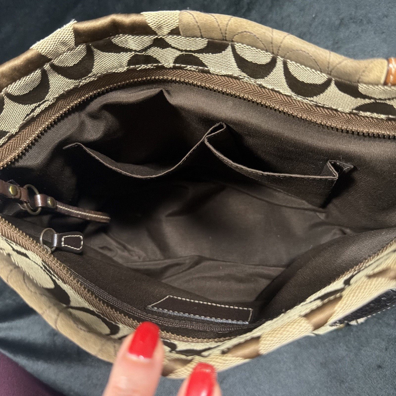 Coach Patchwork Shoulder Bag Multicolor Leather &… - image 5