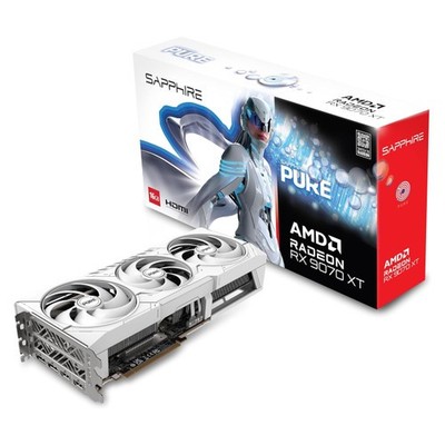 今年購入 新品未開封 SAPPHIRE PURE RX 9070 XT OC Sapphire Pure AMD Radeon RX 9070 XT Gaming OC Graphics Card with