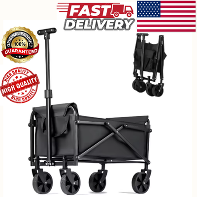 #ad #ad Heavy Duty Collapsible Swivel Wagon Cart Perfect for Garden amp; Beach $33.99