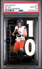 Graded 2024 Panini Select Bo Nix #6 Select Numbers Rookie Football Card PSA 10