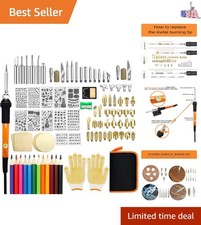 Wood Burning Kit, 110 Pieces Wood Burning Tool with Adjustable Temperature 20...