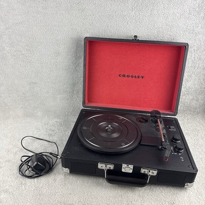 Crosley CR8005D-BK Vinyl Record Player with Speakers and Bluetooth