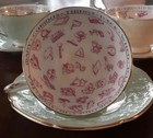 1930's PARAGON ENGLAND FORTUNE TELLING TEACUP & SAUCER RARE  set of 4 colours — photo 4