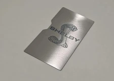 Engraved Center Console Cup Holder Cover - Brushed for Shelby-GT500 2010 - 2014