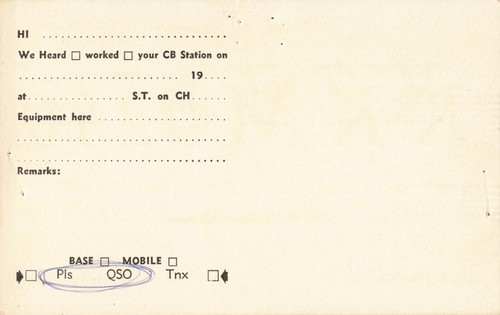 Vintage USA CB Radio KKM 0280 Nashville Tennessee QSL Card - Picture 2 of 2