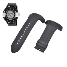 S1 Rally 20101 50mm Black Rubber Watch Strap For Invicta