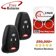 2 Keyless Entry Remote Cover Case Silicon Rubber Skin Jacket for Chrysler 4b