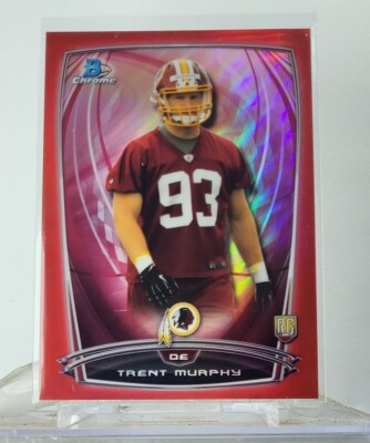 2014 Bowman Chrome Red Refractor /25 Trent Murphy #113 Rookie