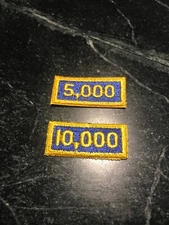 5000 10000 Flying Hours Tab Squadron PATCH USAF Vtg ORIG Rare 2 70s 80s Pair