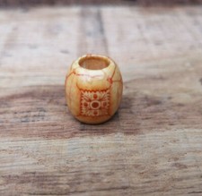 7,5 mm Holz Dread Perlen Halsband Manschette Ring Säule Schmuck Dreadlocks KOSTENLOSER UK-VERSAND