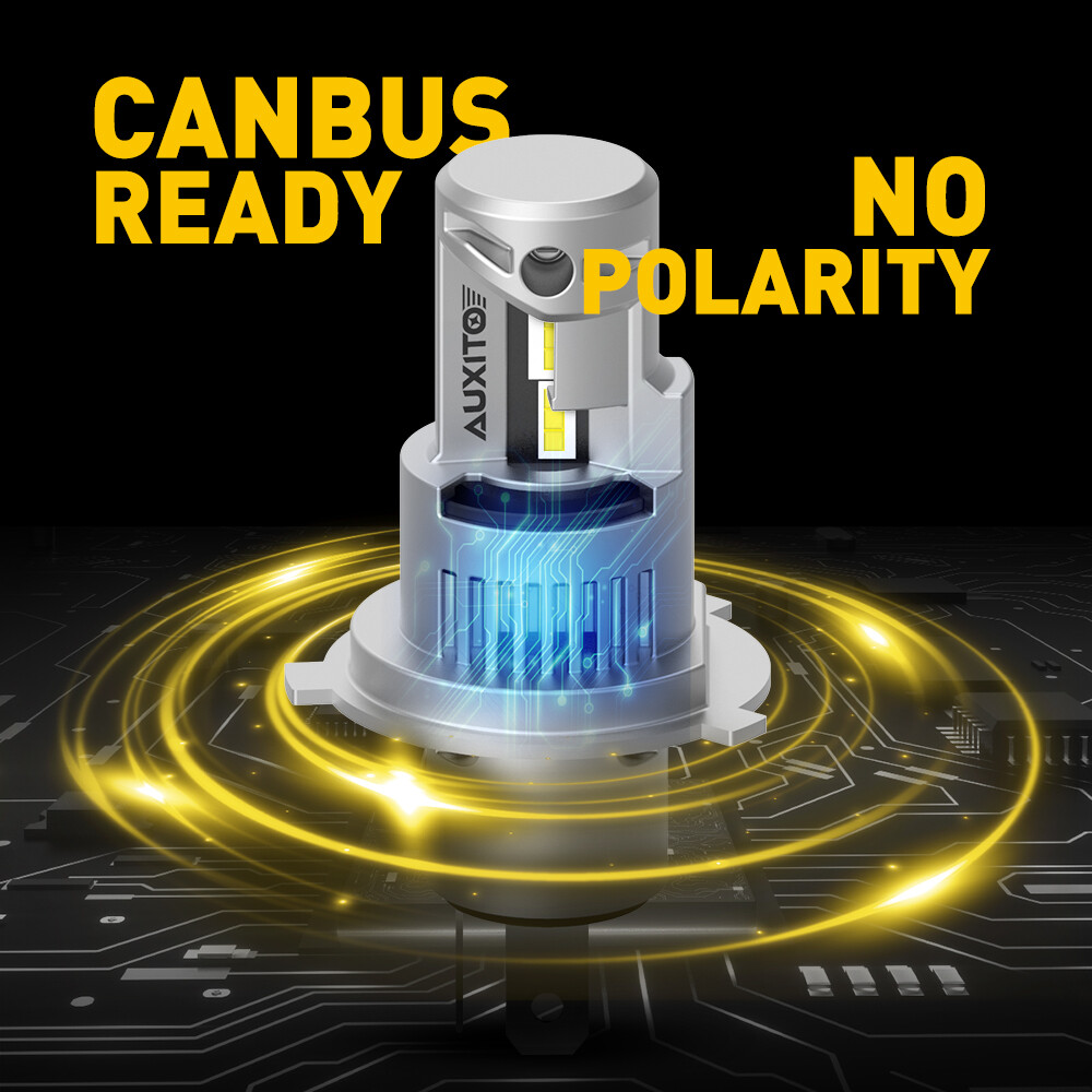 AUXITO Q16 CANBUS H4 9003 30000LM White Bright LED Headlight Bulbs