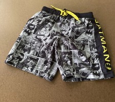 BATMAN BOY'S SZ 4T LINED SWIM TRUNKS