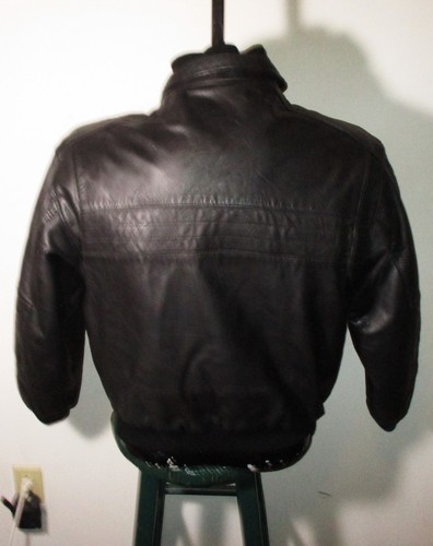 Chaqueta de cuero CKX International negra cremallera completa 100 % cuero aislante talla M - Imagen 5 de 7