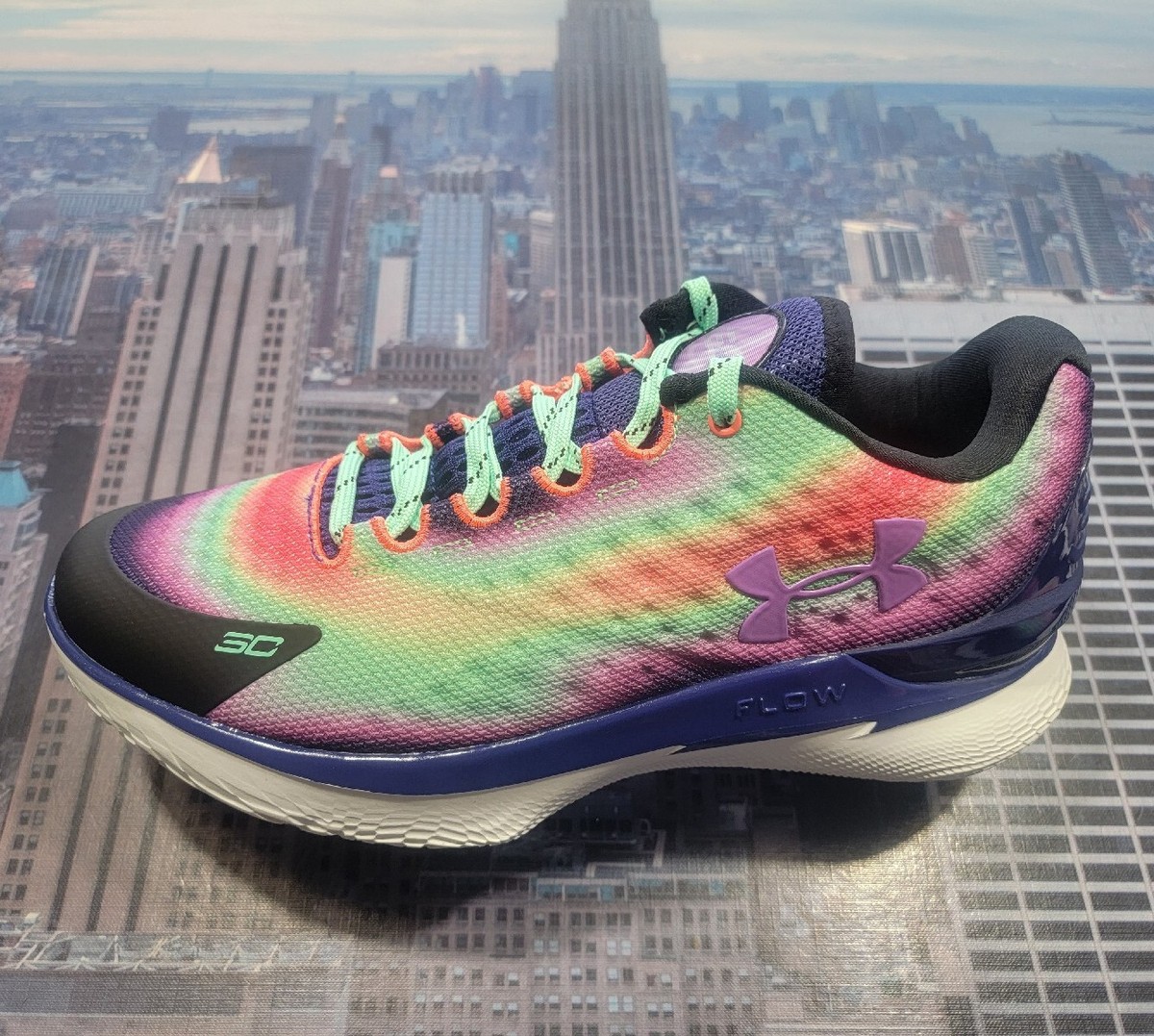 Under Armour Curry 1 Low FloTro Northern Lights Mens Size 