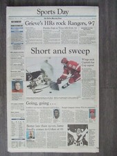 The Dallas Morning News - Detroit Red Wings - NHL Championship - June 17, 1998