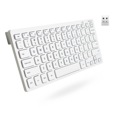 Macally Small Wireless Keyboard | Compact Keyboard | Mini Keyboard Slim and Q...