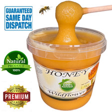 1.5 kg CREAMY NATURAL RAW WILDFLOWER HONEY 100% ORGANIC UNPROCESSED NEW HARVEST