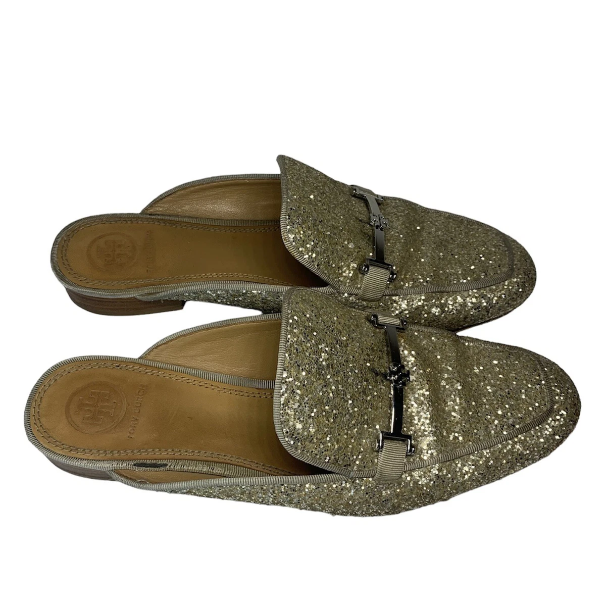 Tory burch top amelia glitter loafer