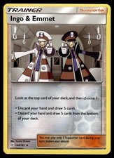 Ingo & Emmet 144/181 Reverse Holo S&M Team Up Pokemon Card