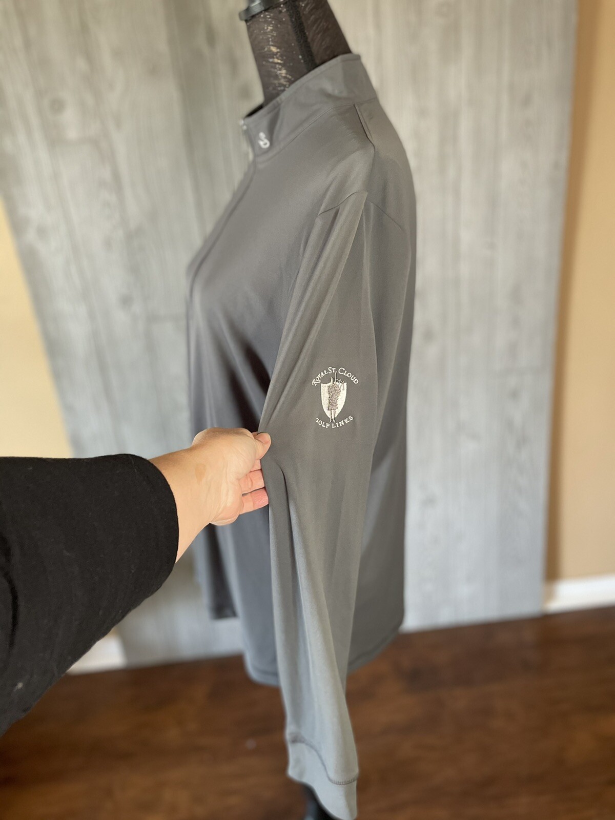 Swannies Gray Pullover Polyester Jacket Womens Si… - image 4