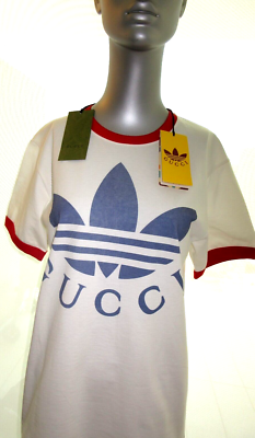 Gucci x Adidas Oversized T-Shirt Unisex Size XXS 702612 AUTHENTIC