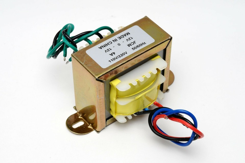 Transformateur 110/220VAC Vers 24VAC 4A - Sortie 12V-0-12V 4000mA, Pour Alimentation Basse Tension