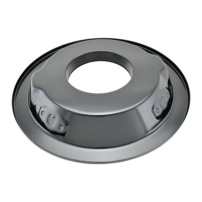 14'' Black Steel Recessed Dropped Air Cleaner Base 5-1/8'' Opening 4 Barrel Holley
