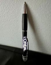 L’Oreal Light Up Twist Pen Black Ink “Click And Buy” Makeup Lighted Novelty NEW