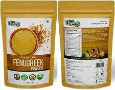 03/26 Fenugreek Seed Powder, Methi 2 lb sealed 09/24 in India UPC 8906156860005