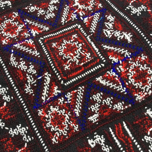 Used ethnic textile embroidered hill tribe handmade DIY crafted 31x15 inches - Picture 12 of 12