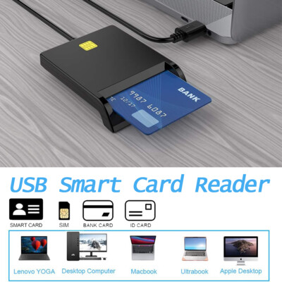 ID-Kartenleser Smartcard Lesegerät Bank Karte- ID + CD Laufwerk mit LED-Anzeige