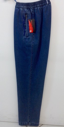 Damen Jeans Winterhosen Thermo Gummizughosen Schlupfjean Stretch Bequem Hosen - Picture 12 of 14