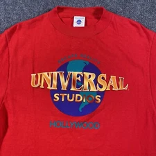 Vintage 90s Universal Studios Hollywood Escape Reality Red Shirt Made in USA