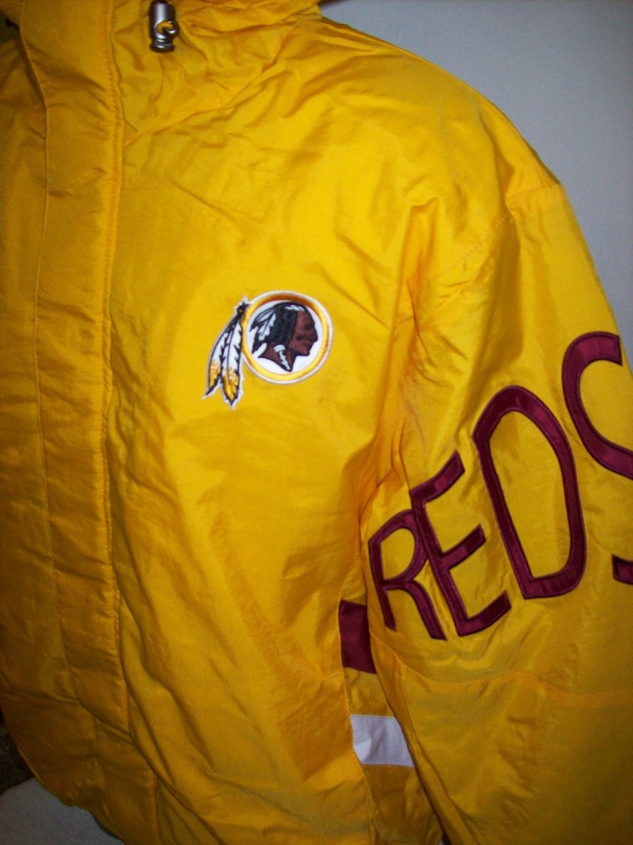 Washington Redskins Starter Jacket Hooded Winter Big Man's Washington Redskins Starter Jacket Hooded Winter Big Man's
