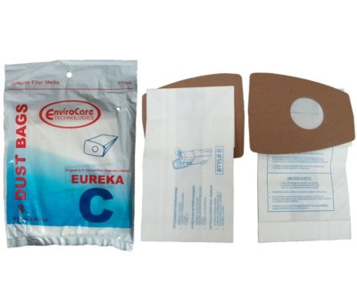 Fits For Eureka Vacuum Bags Style C Mighty Mite 3 pk