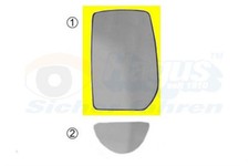 Glace de rétroviseur Ford TRANSIT