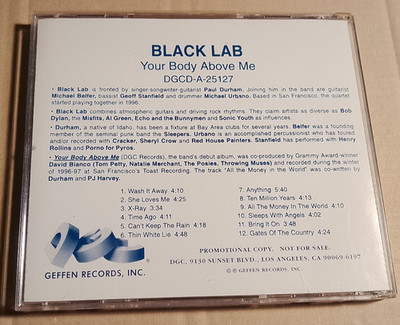 Black Lab   Your Body Above Me -    CD    -  (JG4193)