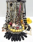 COSTUME/ CRAFT JEWELRY NECKLACE LOT,  VINTAGE TO NOW